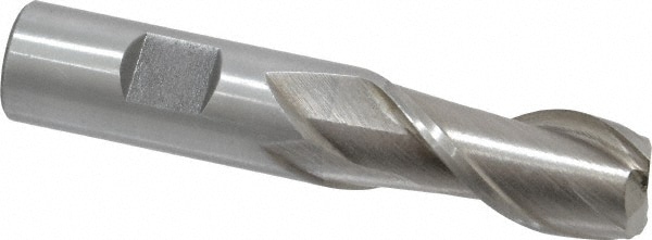 Value Collection 720-1537 Square End Mill: 3/4 Dia, 1-5/8 LOC, 3/4 Shank Dia, 3-7/8 OAL, 2 Flutes, High Speed Steel Image