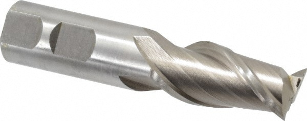 Value Collection 720-1543 Square End Mill: 7/8 Dia, 1-7/8 LOC, 7/8 Shank Dia, 4-1/8 OAL, 2 Flutes, High Speed Steel Image