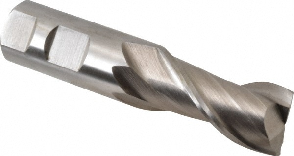 Value Collection 720-1553 Square End Mill: 1 Dia, 2 LOC, 1 Shank Dia, 4-1/2 OAL, 2 Flutes, High Speed Steel Image