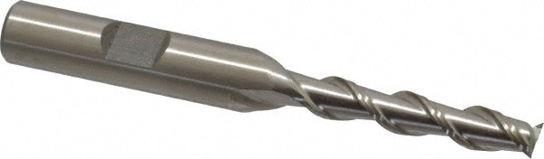 Value Collection 720-1503 Square End Mill: 1/4 Dia, 1-1/4 LOC, 3/8 Shank Dia, 3-1/8 OAL, 2 Flutes, High Speed Steel Image