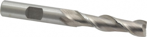 Value Collection 720-1515 Square End Mill: 3/8 Dia, 1-1/2 LOC, 3/8 Shank Dia, 3-1/4 OAL, 2 Flutes, High Speed Steel Image