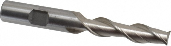 Value Collection 720-1521 Square End Mill: 7/16 Dia, 1-3/4 LOC, 1/2 Shank Dia, 3-3/4 OAL, 2 Flutes, High Speed Steel Image