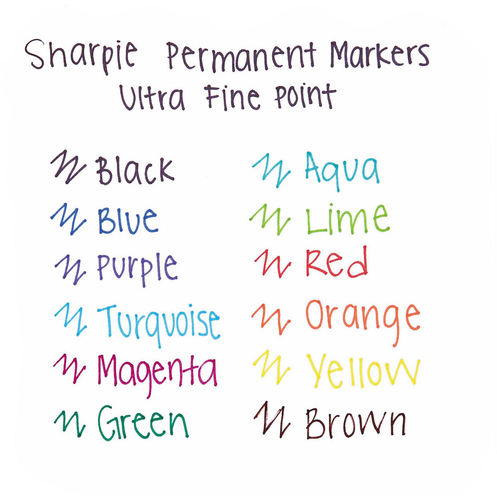 Sharpie Permanent Marker Multicolor, AP NonToxic, Fine Tip MSC Direct