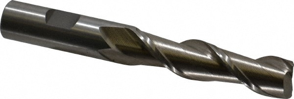 Value Collection 720-1533 Square End Mill: 5/8 Dia, 2-1/2 LOC, 5/8 Shank Dia, 4-5/8 OAL, 2 Flutes, High Speed Steel Image