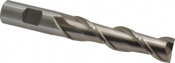 Value Collection 720-1539 Square End Mill: 3/4 Dia, 3 LOC, 3/4 Shank Dia, 5-1/4 OAL, 2 Flutes, High Speed Steel Image