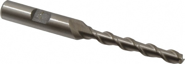 Value Collection 720-1505 Square End Mill: 1/4 Dia, 1-3/4 LOC, 3/8 Shank Dia, 3-1/2 OAL, 2 Flutes, High Speed Steel Image