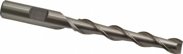 Value Collection 720-1511 Square End Mill: 5/16 Dia, 2 LOC, 3/8 Shank Dia, 3-3/4 OAL, 2 Flutes, High Speed Steel Image