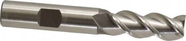 Value Collection 33024 1/2" Diam 3-Flute 45° Cobalt Square Roughing & Finishing End Mill Image