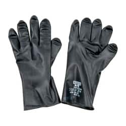 North B131/10 Chemical Resistant Gloves: X-Large, 13 mil Thick, Butyl, Unsupported 