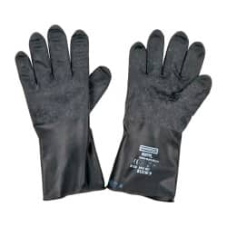 North B131R/9 Chemical Resistant Gloves: Large, 13 mil Thick, Butyl, Unsupported 