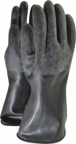 North B324R/10 Chemical Resistant Gloves: X-Large, 32 mil Thick, Butyl, Unsupported 