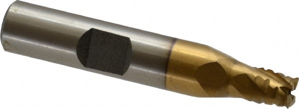 Value Collection 724-5014 1/4" Diam 4-Flute 30° Cobalt Square Roughing & Finishing End Mill Image