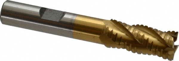 Value Collection 724-5095 7/16" Diam 4-Flute 30° Cobalt Square Roughing & Finishing End Mill Image