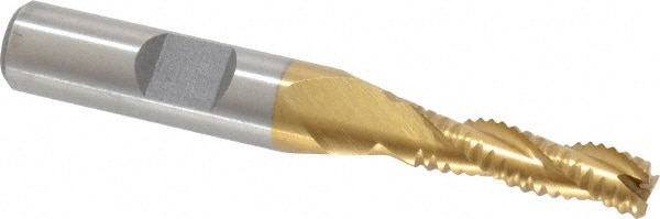 Value Collection 724-1026 Square End Mill: 1/4 Dia, 7/8 LOC, 3/8 Shank Dia, 2-11/16 OAL, 3 Flutes, Cobalt Image