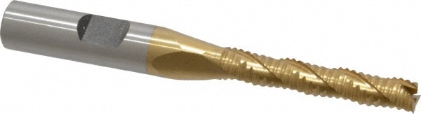 Value Collection 724-1041 Square End Mill: 1/4 Dia, 1-3/8 LOC, 3/8 Shank Dia, 3-1/8 OAL, 3 Flutes, Cobalt Image