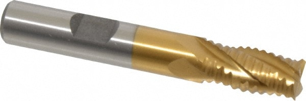 Value Collection 724-1077 Square End Mill: 3/8 Dia, 3/4 LOC, 3/8 Shank Dia, 2-1/2 OAL, 4 Flutes, Cobalt Image