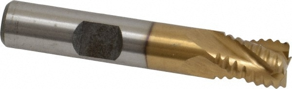 Value Collection 724-1071 Square End Mill: 3/8 Dia, 7/16 LOC, 3/8 Shank Dia, 2-3/16 OAL, 4 Flutes, Cobalt Image