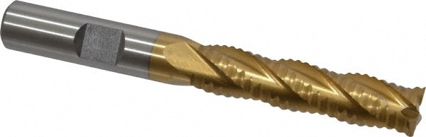 Value Collection 724-1092 Square End Mill: 3/8 Dia, 1-5/8 LOC, 3/8 Shank Dia, 3-3/16 OAL, 4 Flutes, Cobalt Image