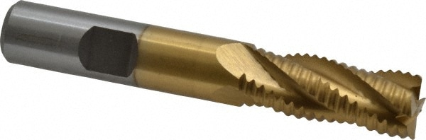 Value Collection 724-1116 Square End Mill: 1/2 Dia, 1-1/4 LOC, 1/2 Shank Dia, 3-1/4 OAL, 4 Flutes, Cobalt Image