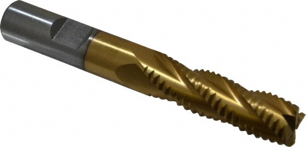 Value Collection 724-1119 Square End Mill: 1/2 Dia, 1-5/8 LOC, 1/2 Shank Dia, 3-5/8 OAL, 4 Flutes, Cobalt Image