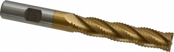 Value Collection 724-1125 Square End Mill: 1/2 Dia, 2-1/2 LOC, 1/2 Shank Dia, 4-1/2 OAL, 4 Flutes, Cobalt Image