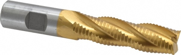 Value Collection 724-1191 Square End Mill: 3/4 Dia, 2-1/2 LOC, 3/4 Shank Dia, 4-5/8 OAL, 4 Flutes, Cobalt Image