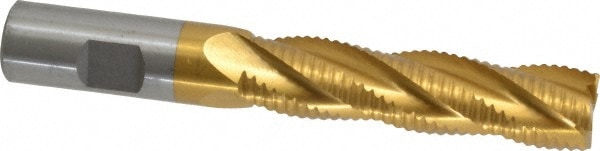 Value Collection 724-1194 Square End Mill: 3/4 Dia, 3 LOC, 3/4 Shank Dia, 5-1/4 OAL, 4 Flutes, Cobalt Image