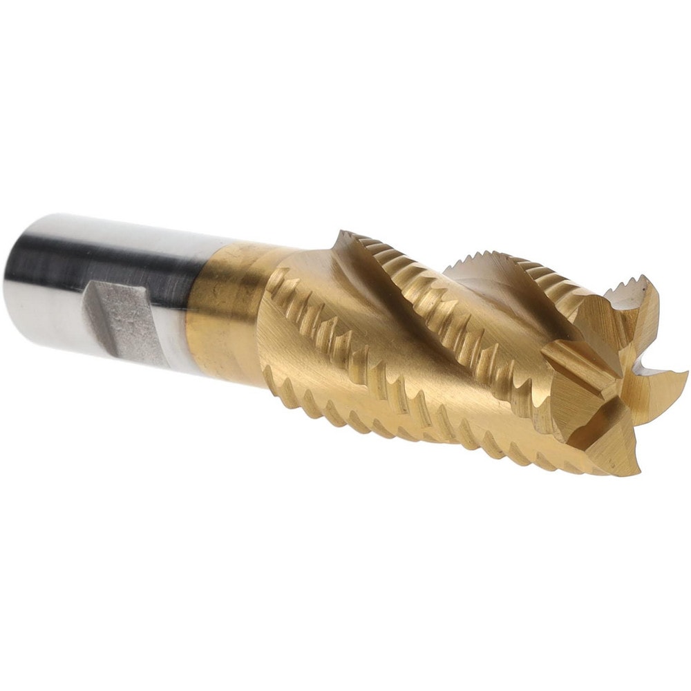 Roughing End Mill: 1" Dia, 5 Flutes, Single End, Cobalt