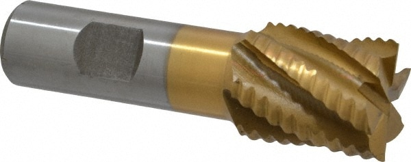 Value Collection 724-1230 Square End Mill: 1 Dia, 1-1/8 LOC, 3/4 Shank Dia, 3-3/8 OAL, 6 Flutes, Cobalt Image