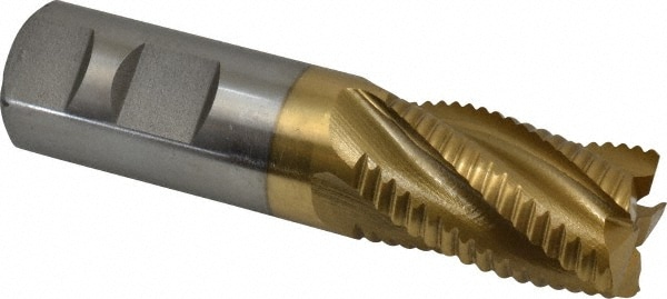 Value Collection 724-1257 Square End Mill: 1 Dia, 1-5/8 LOC, 1 Shank Dia, 4-1/8 OAL, 5 Flutes, Cobalt Image