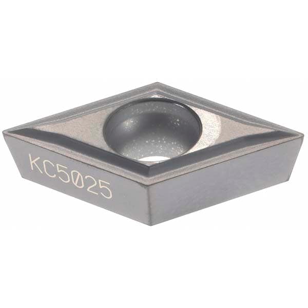 Turning Insert: DCMT32505LF KC5025, Solid Carbide