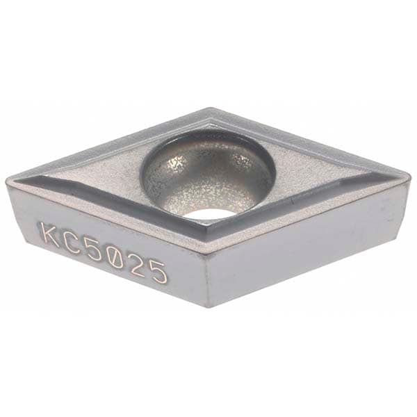 Turning Insert: DCMT3251LF KC5025, Solid Carbide