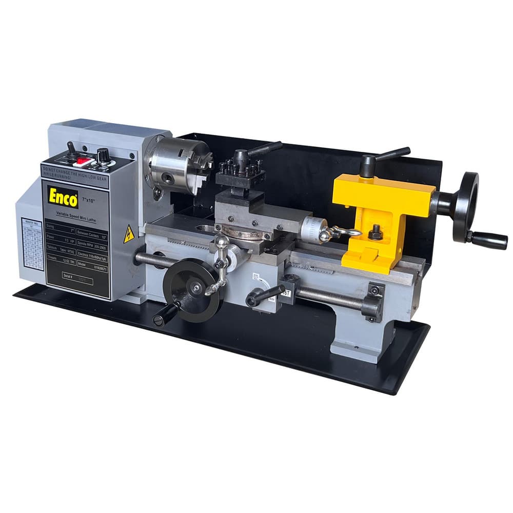 7" x 10" Miniature Lathe: Frequency, 110 V