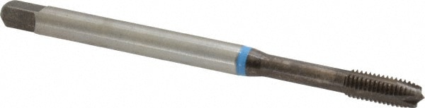 Spiral Point STI Tap: #8-32 UNC, 3 Flutes, Plug, Cobalt, Nitride Finish