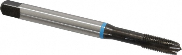 Spiral Point STI Tap: 1/4-28 UNF, 3 Flutes, Plug, Cobalt, Nitride Finish