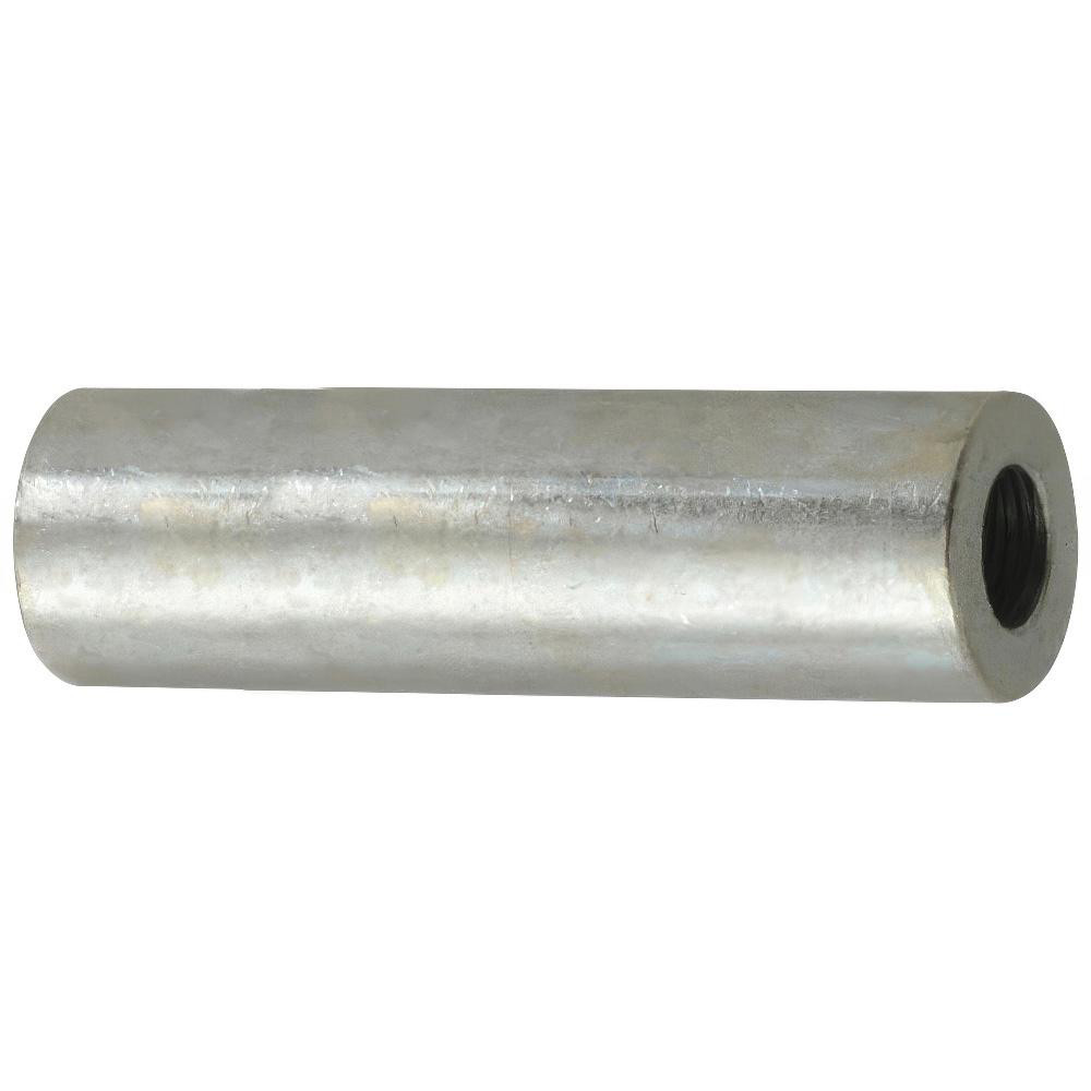 Round Circuit Board Spacer: #10 Screw, 1/2" OAL, 0.194" ID, 3/8" OD, Brass - ASTM B633, QQ-B-626 Comp 22 & Type 1, Zinc-Plated