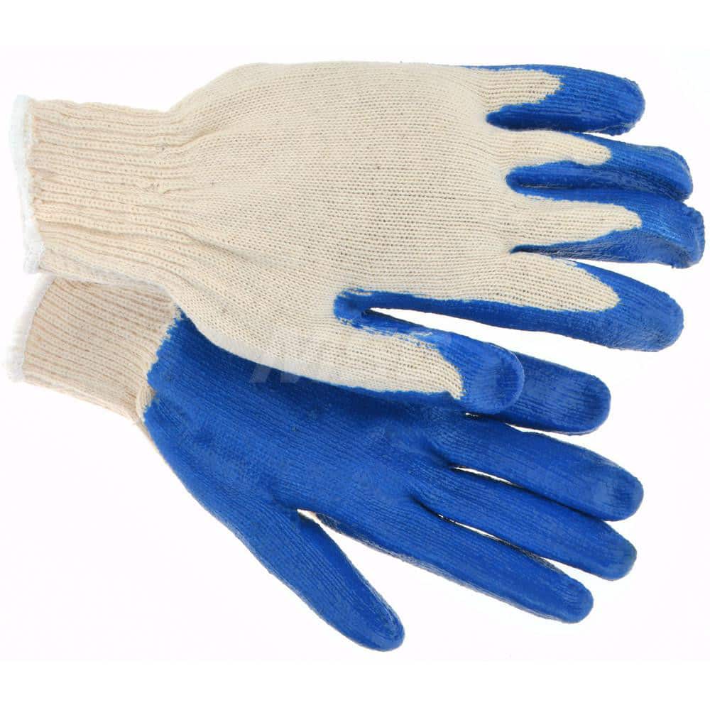 General Purpose Work Gloves: Small, Latex Coated, Cotton Blend