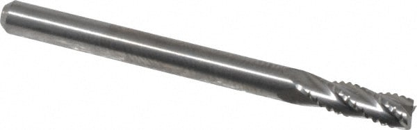 M.A. Ford. 11412500 1/8" Diam 4-Flute 30° Solid Carbide Square Roughing & Finishing End Mill Image