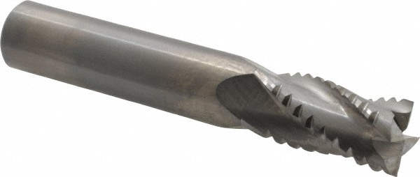 M.A. Ford. 11450000 1/2" Diam 4-Flute 30° Solid Carbide Square Roughing & Finishing End Mill Image