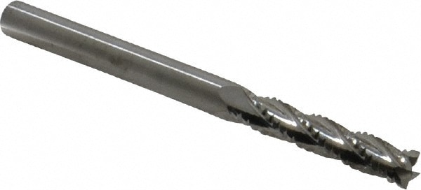 M.A. Ford. 13225000 1/4" Diam 4-Flute 30° Solid Carbide Square Roughing & Finishing End Mill Image