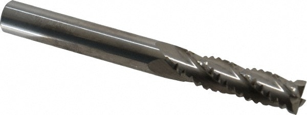 M.A. Ford. 13237500 3/8" Diam 4-Flute 30° Solid Carbide Square Roughing & Finishing End Mill Image