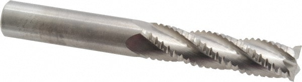 M.A. Ford. 13250000 1/2" Diam 4-Flute 30° Solid Carbide Square Roughing & Finishing End Mill Image