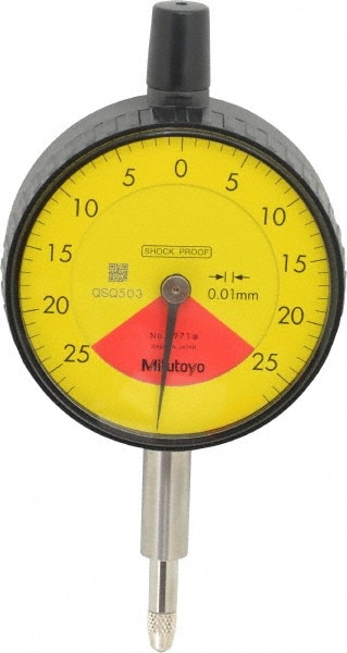 Mitutoyo 2971TB 0.5mm Range, 25-0-25 Dial Reading, 0.01mm Graduation Dial Drop Indicator Image