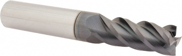 Accupro 12182564 Square End Mill: 13/32 Dia, 1 LOC, 7/16 Shank Dia, 2-3/4 OAL, 4 Flutes, Solid Carbide 