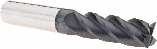 Accupro 12183150 Square End Mill: 3/4 Dia, 2-1/4 LOC, 3/4 Shank Dia, 5 OAL, 4 Flutes, Solid Carbide Image