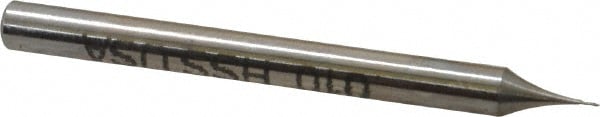 Value Collection 858-.010 Ball End Mill: 0.01" Dia, 0.03" LOC, 2 Flute, High Speed Steel Image