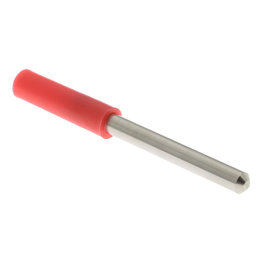Ball End Mill: 0.0100" Dia, 0.0300" LOC, 2 Flute, High Speed Steel