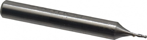 Value Collection 858-.035 Ball End Mill: 0.035" Dia, 0.105" LOC, 2 Flute, High Speed Steel Image