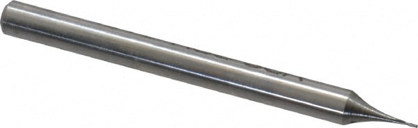 Value Collection 858-.045 Ball End Mill: 0.045" Dia, 0.135" LOC, 2 Flute, High Speed Steel Image