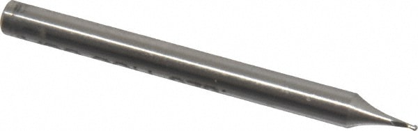 Value Collection 857-.025 Ball End Mill: 0.025" Dia, 0.037" LOC, 2 Flute, High Speed Steel Image